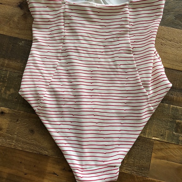 Anthropologie Striped One-Piece Swimsuit Sz. L - Picture 6 of 6